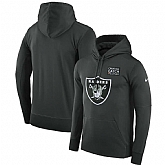 Men's Oakland Raiders Anthracite Nike Crucial Catch Performance Hoodie,baseball caps,new era cap wholesale,wholesale hats